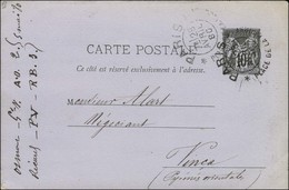 Càd D'essai PARIS / PLACE DE LA BOURSE Type 2 Sur Entier 10c. 1880. - TB / SUP. - 1876-1878 Sage (Type I)