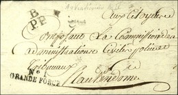 N° 1 / GRANDE FORCE (S N° 9521A) Sur Lettre Avec Texte Daté De Paris Le 10 Vendémiaire An 4 Acheminée Par La Poste. - TB - 1701-1800: Précurseurs XVIII