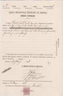 1896-documento Con Marca Da Bollo - Steuermarken