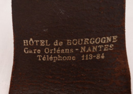 Ancien Etui De Jeu De Cartes Hotel De Bourgogne Gare D'Orléans NANTES - Sonstige & Ohne Zuordnung