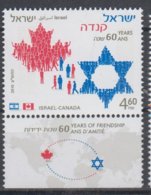 ISRAEL CANADA 2010 JOINT ISSUE 60 YEARS OF FRIENDSHIP - Ungebraucht (mit Tabs)