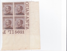 1912 EGEO SCARPANTO 40 CENTESIMI QUARTINA . - Aegean (Scarpanto)