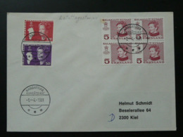 Slania Stamps Postmark Kangatsiaq On Cover Greenland 69873 - Storia Postale