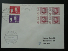 Slania Stamps Postmark Gosthab 1981 On Cover Greenland 69874 - Marcophilie