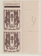 FRANCE 1945: Le Y&T 670 Neuf**, CDF, Variété 'timbre Supérieur Décentré" - Covers & Documents