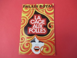Programme/Théâtre Palais Royal/ " La Cage Aux Folles"/Rouzière/Jean POIRET/ Michel SERRAULT/1973  PROG242 - Programmes