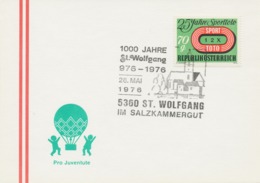 ÖSTERREICH 1976 5360 ST. WOLFGANG IM SALZKAMMERGUT 1000 Jahre St. Wolfgang 976-1976 - Franking Machines (EMA)