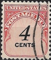 USA 1959 Postage Due - 4c Red FU - Franqueo