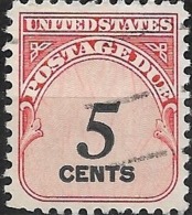 USA 1959 Postage Due - 5c Red FU - Taxe Sur Le Port