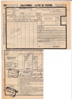 29/907 -- Lettre De Voiture Gare De ZELZATE 1947 Vers NISMES Racc. - Expéditeur Van Laere Zelzate - Andere & Zonder Classificatie