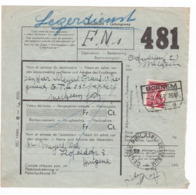 29/915 -- MALINES-TERNEUZEN - Colis Militaire PREMIER JOUR - Timbre Coupé En Deux - Cachet De Gare BORNHEM 2 IX 1939 - Altri & Non Classificati