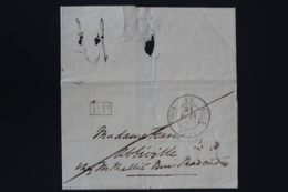 UK Cover To Abbeville France CDS EU / Double Fleurons And PP Handstamp - ...-1840 Prephilately