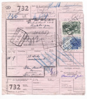 29/916 -- MALINES-TERNEUZEN - Lettre De Voiture 2 Timbres - Cachet De Gare BORNEM 1947 Vers KEERBERGEN Via HAACHT - Other & Unclassified
