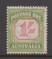 Australia D 129 1953-60 Postage Due ,1 Shilling ,carmine And  Yellow Green,used - Port Dû (Taxe)