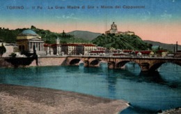 ITALIE  TORINO  PO  LA GRAN MADRE DI DIO E MONTE DEI CAPUCCINI - Ponts