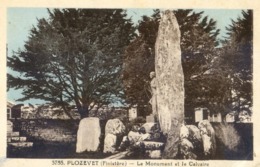 29 - Plozevet - Le Monument Et Le Calvaire - Plozevet