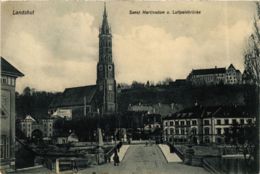 CPA AK Landshut Sankt Martinsdom U.Luitpoldbrucke GERMANY (891749) - Landshut