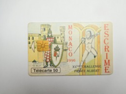 Télécarte Monaco , Escrime ; MF40 , Bon état - Monaco