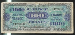 Billet 100 Francs Verso France 1945 Série 5 - 1945 Verso Francés