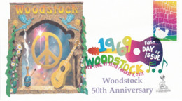 Woodstock 50th Anniversary FDC, NY, NY Digital Color (DCP) Pictorial Cancellation, From Toad Hall Covers! (#3 Of 4) - 2011-...