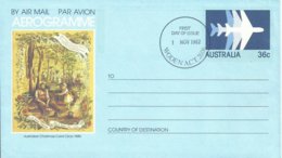 AUSTRALIA, AEROGRAMA PRIMER DIA DE EMISION AÑO 1982 - Storia Postale