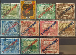 SARRE / SAARGEBIET 1922 - Canceled - Mi 1-11 - Dienstmarken - Dienstzegels