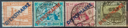 SARRE / SAARGEBIET 1923 - Canceled - Mi 12, 13, 14, 15 - Dienstmarken - Officials