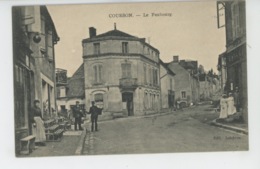 COURSON LES CARRIERES - Le Faubourg (facteur Distribuant Le Courrier ) - Courson-les-Carrières