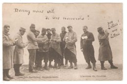 CPA Miltaria L'Arrivée Du Courrier - Soldats "Aux Lettres ! Aux Lettres!" 1906 - Andere & Zonder Classificatie