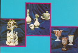 CPA DIFFERENT MATERIALS, PORCELAIN AND GLASS ITEMS, BANAT MUSEUM - Porzellan