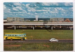 BRASIL TURISTICO, Brasilia, Vista Panoramica Da Cidade, Panoramic View Of The City, 1969 Used Postcard [23500] - Brasilia