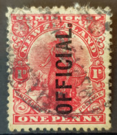 NEW ZEALAND 1907 - Canceled - Sc# O24 - 1p Official Stamp - Gebraucht