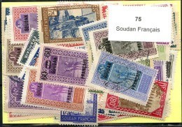 75 Timbres Soudan Francais - Otros & Sin Clasificación