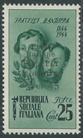 1945 EMISSIONI CLN IMPERIA FRATELLI BANDIERA 25 CENT MNH ** - UR46-7 - Comité De Libération Nationale (CLN)