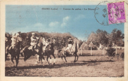 42-FEURS- COURSE DE GALOP - LE DEPART - Feurs