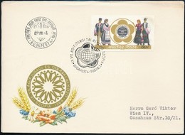 1968 Évfordulók (VI.) VIT Vágott Bélyeg FDC-n - Autres & Non Classés