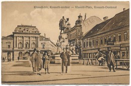 T2/T3 1940 Szeged, Klauzál Tér, Kossuth Szobor, Pósz Alajos, Bíró D., Keglovich, Wagner F és Fia üzlete, üres Piaci Stan - Ohne Zuordnung