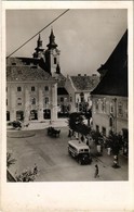 ** T1 Székesfehérvár, Károly Király Tér, Autóbusz 'Rudabányai' Reklámmal, üzlet. Foto Tóth - Ohne Zuordnung