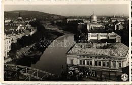 T2 1936 Nagyvárad, Oradea; Malul Crisului / Körös-parti Rész, Híd, Zsinagóga, Soltész, Cziller üzlete, Deutsch Posztó ár - Ohne Zuordnung