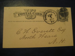 PHILADELPHIA Pennsylvania PA 1877 Passenger Conductors Life Insurance UX5 PC2 Postal Stationery Card USA - ...-1900
