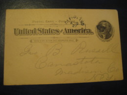 CLEVELAND Cuyahoga Ohio OH 1898 Madison New York NY UX12 PC7 Postal Stationery Card USA - ...-1900