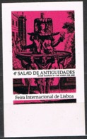 Viñeta SALON Antuiguedades LISBOA (Portugal) 1968, Vignette, Label. Feria De Lisboa ** - Otros & Sin Clasificación
