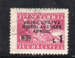 APR2756  - ISTRIA LITORALE SLOVENO 1947 AMMINISTRAZIONE , Sassone N. 67 Usato (2380A). - Yugoslavian Occ.: Slovenian Shore
