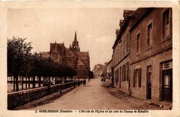 CPA Guerlesquin (Finistere) - L'Abside De L'Église Et Un Coin Du Champ (252948) - Guerlesquin