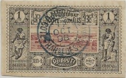 COTE DES SOMALIS - N°1 + N° 2 OBLITERE + N° 9 NEUF CHARNIERE - ANNEE 1894-1900 -COTE : 27,50 € - Oblitérés