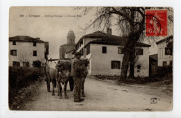 URRUGNE - 64 - Pays Basque - Attelage  Basque - Grande Rue - Urrugne