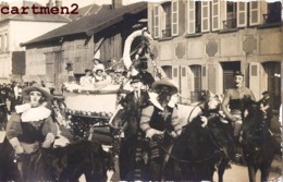 CARTE PHOTO : VERTUS FETE CHAR ATTELAGE INAUGURATION PENTECOTE CAVALCADE ? 51 MARNE - Vertus