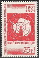 1971 FSAT/TAAF 10th Anniversary Of The Antarctic Treaty Stamp (** / MNH / UMM) - Traité Sur L'Antarctique