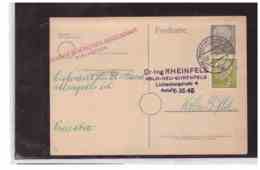 R69   -   POSTKARTE  MICHEL NR.  P.25   /   FRANKFURT  A/M  5-7-1956 - Privé Postkaarten - Gebruikt