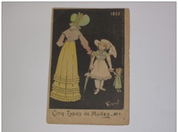 PAC1 - Fernel - Collection Du Jounal "Mes Cartes Postales" - Cinq Types De Modes N° 1 - Fernel